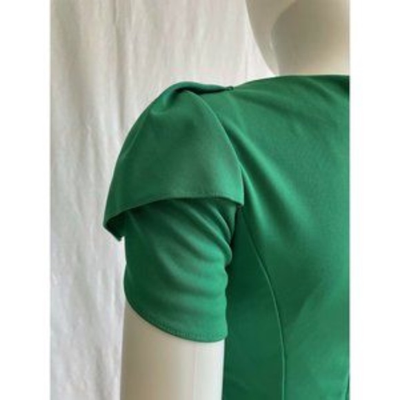Women's Dress Mini Party Cocktail Green Round Neck - Picture 9 of 11